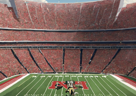 Nebraska and Notre Dame Set 2032‑33 Home‑and‑Home Series — AI-generated editorial illustration