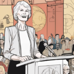 Maye Musk Praises Elon’s Vision While Highlighting Public Backlash — AI-generated editorial illustration