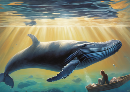Humpback Whale’s Touching Tribute to a Dead Calf Revealed in Rare Footage — AI-generated editorial illustration