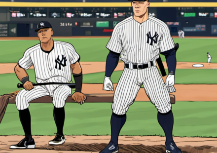 Aaron Judge Leaves Early vs. Twins Due to Lower Leg Tightness — AI-generated editorial illustration