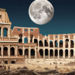 NASA Finds Moon Crater Larger Than the Roman Colosseum — AI-generated editorial illustration