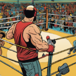 Inside the Lens: Austin Cowen’s Nine Years Shaping EMERGE Wrestling — AI-generated editorial illustration