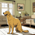 Golden Retriever Turns Intruder Into Playmate, Not Guard Dog — AI-generated editorial illustration