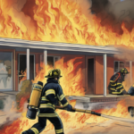 First Responders Rush to Flame‑Engulfed Florida Motel, Saving Lives — AI-generated editorial illustration