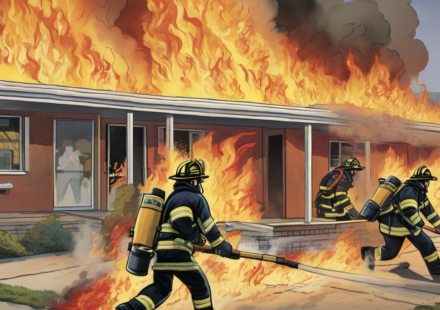 First Responders Rush to Flame‑Engulfed Florida Motel, Saving Lives — AI-generated editorial illustration