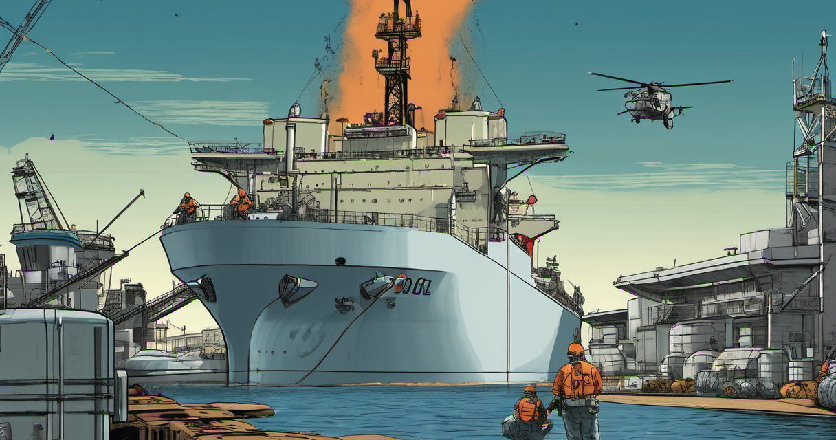Coast Guard, FBI Board Oil Tanker Amid Iran Cyber‑Hack Claims — AI-generated editorial illustration