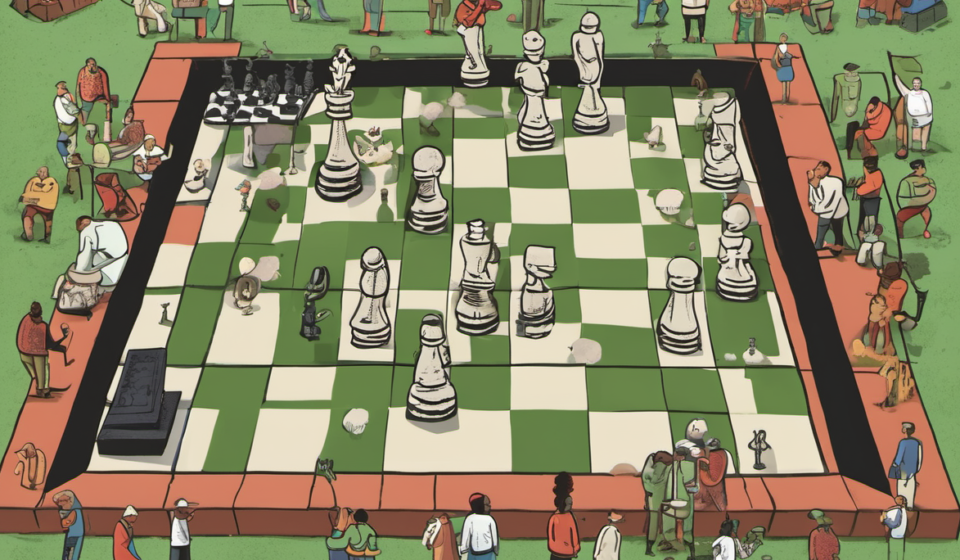 Ben Johnson vs. Brian Flores: Who Wins the Chess Match? — AI-generated editorial illustration