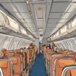 Sepehran Flight Shakes, Passengers Scream as Ceiling Panels Fly — AI-generated editorial illustration