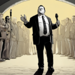Jack Perry Fires Shot at Samoa Joe, Teasing His Return on AEW Dynamite — AI-generated editorial illustration