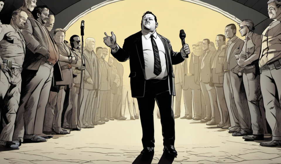Jack Perry Fires Shot at Samoa Joe, Teasing His Return on AEW Dynamite — AI-generated editorial illustration