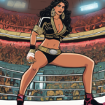 Thunder Rosa Defends Mexican National Women’s Title at CMLL Tarde Mexicana — AI-generated editorial illustration