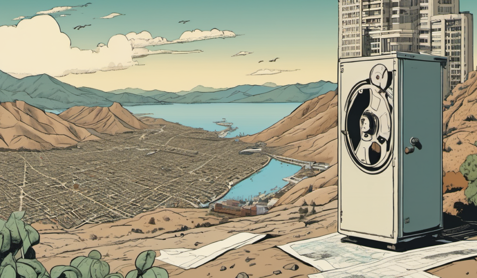 Paramount’s Planned Exit From California Sparks City‑State Tension — AI-generated editorial illustration