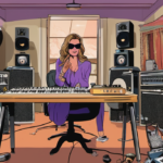 Carmen Electra Returns to Studio, Reviving Her Music Career — AI-generated editorial illustration