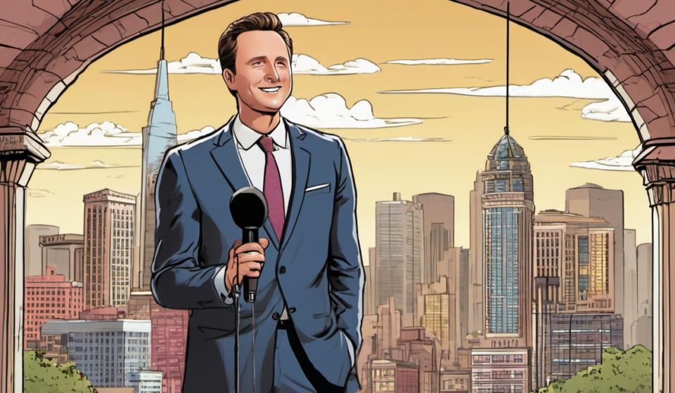 Chris Harrison Returns to Reality TV, Shading ‘The Bachelor’ in New Show Promo — AI-generated editorial illustration