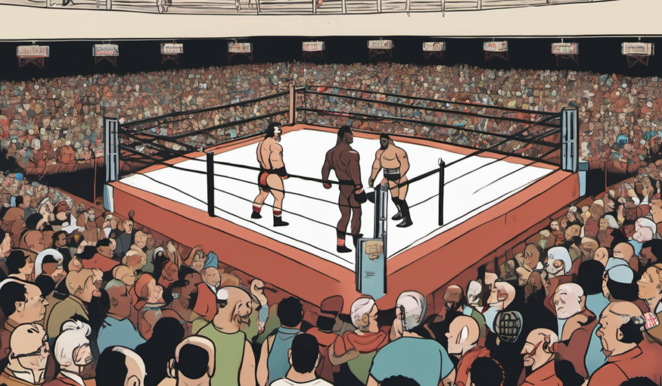 EMERGE 100: NWA & TNA Stars Set to Clash in Columbus — AI-generated editorial illustration