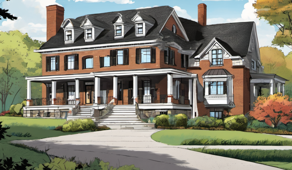 Travis Kelce’s Ohio Mansion Expansion Plans Rejected by Local Board — AI-generated editorial illustration