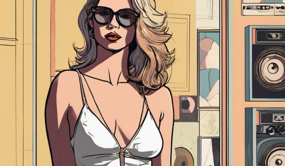 Ashnikko’s Bold Lingerie Look Sparks TikTok Buzz — AI-generated editorial illustration