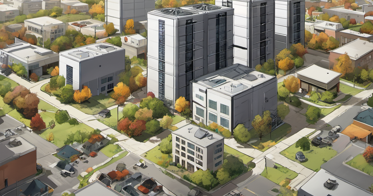 Data Centers Cut Homeowners’ Property Taxes in Loudoun County — AI-generated editorial illustration