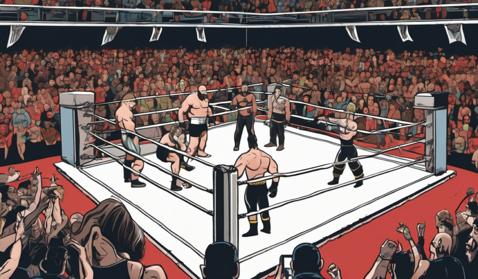AEW Dynamite Highlights: Adam Copeland’s Tag Team Showdown & Stokely’s Surprise Entrance — AI-generated editorial illustration