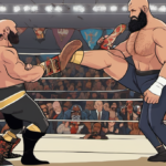 Ciampa Reunites with Briscoe, Eyes MJF & Moxley Feuds — AI-generated editorial illustration
