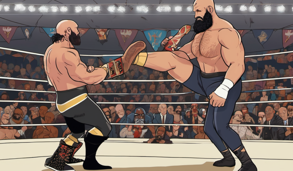 Ciampa Reunites with Briscoe, Eyes MJF & Moxley Feuds — AI-generated editorial illustration