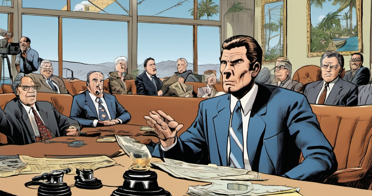 Paramount’s California Negotiations: A Race Against the Clock — AI-generated editorial illustration