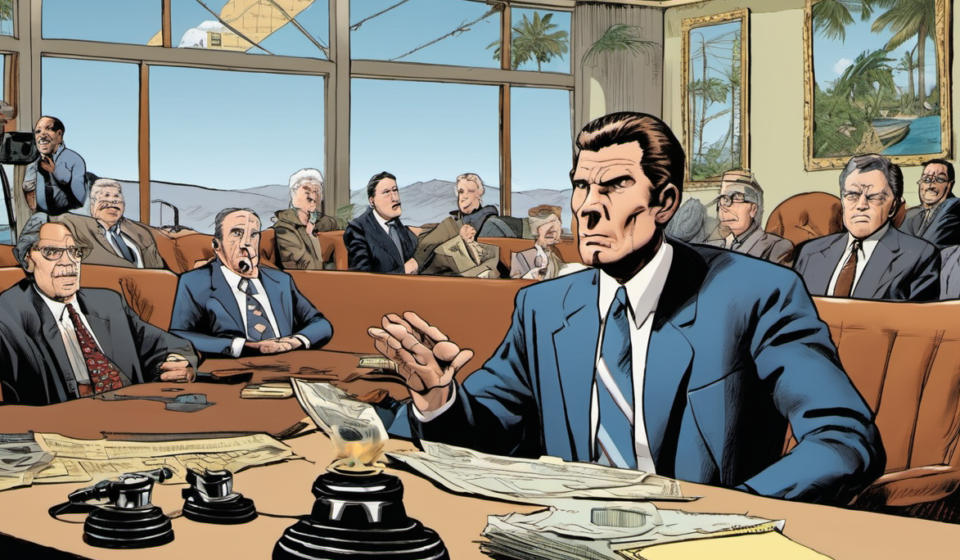Paramount’s California Negotiations: A Race Against the Clock — AI-generated editorial illustration