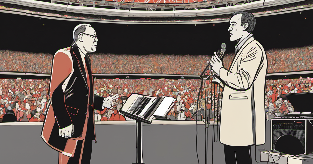 Barstool’s Dave Portnoy Defends Robert Kraft, Calls Macklemore an Antisemite — AI-generated editorial illustration