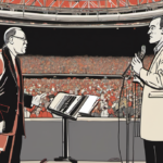 Barstool’s Dave Portnoy Defends Robert Kraft, Calls Macklemore an Antisemite — AI-generated editorial illustration