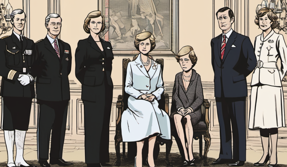 Earl Spencer Claims King Charles Told Him Diana Would Be Forgotten Soon — AI-generated editorial illustration