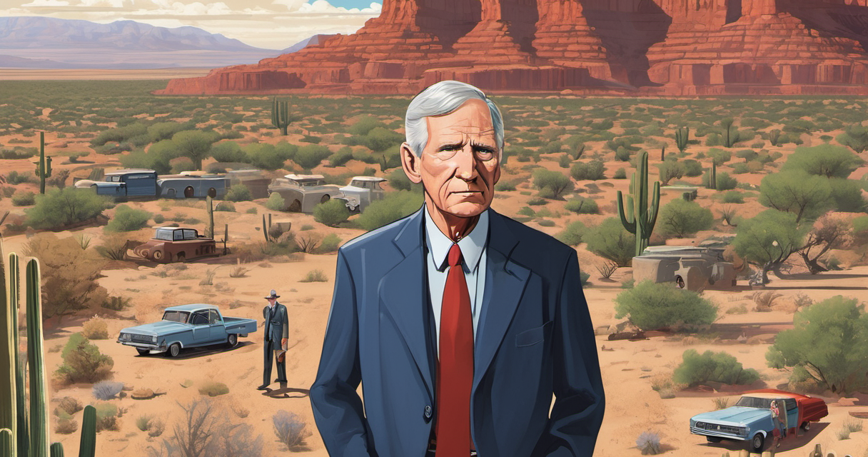 Arizona Sen. Jon Kyl, Former GOP Whip, Dies at 84 — AI-generated editorial illustration