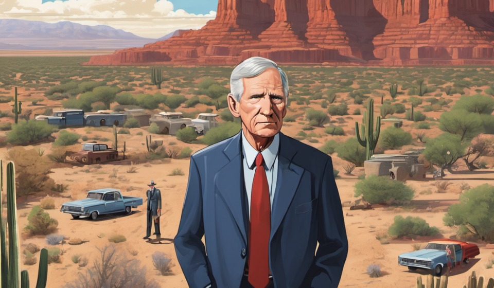 Arizona Sen. Jon Kyl, Former GOP Whip, Dies at 84 — AI-generated editorial illustration