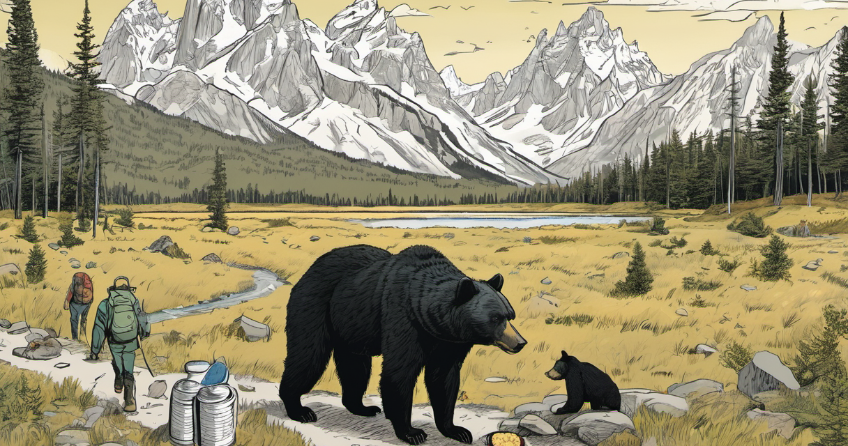 Grand Teton Park Euthanizes Bear After Visitor Missteps — AI-generated editorial illustration