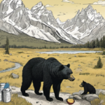 Grand Teton Park Euthanizes Bear After Visitor Missteps — AI-generated editorial illustration