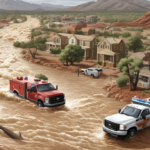Flash Floods Slam Southwest U.S. – Torrential Rain Causes Widespread Chaos — AI-generated editorial illustration