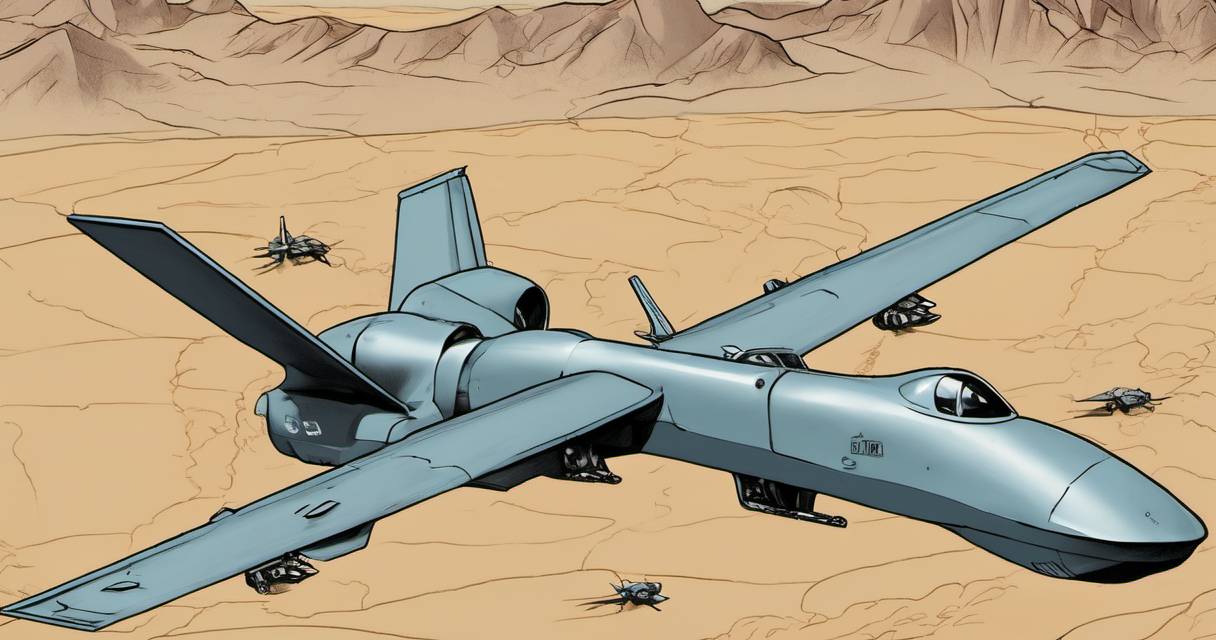 U.S. Officials Confirm Iran Downed Two American Drones — AI-generated editorial illustration