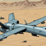 U.S. Officials Confirm Iran Downed Two American Drones — AI-generated editorial illustration