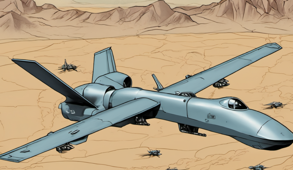 U.S. Officials Confirm Iran Downed Two American Drones — AI-generated editorial illustration