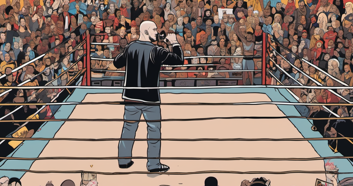 Baron Corbin Urges WWE Fans to Boycott Lil Yachty’s Music — AI-generated editorial illustration