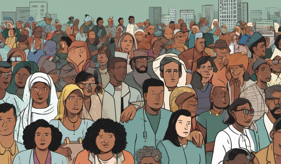 US Economy Hits Record Low Poverty, Yet Most Americans Feel Stuck — AI-generated editorial illustration