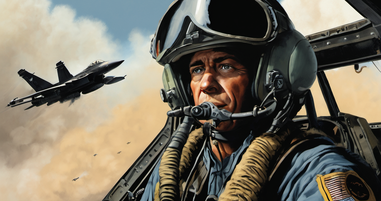 Texas Air Guard Pilot Ejects Before F‑16 Crash Near Michigan — AI-generated editorial illustration