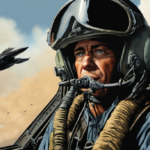 Texas Air Guard Pilot Ejects Before F‑16 Crash Near Michigan — AI-generated editorial illustration