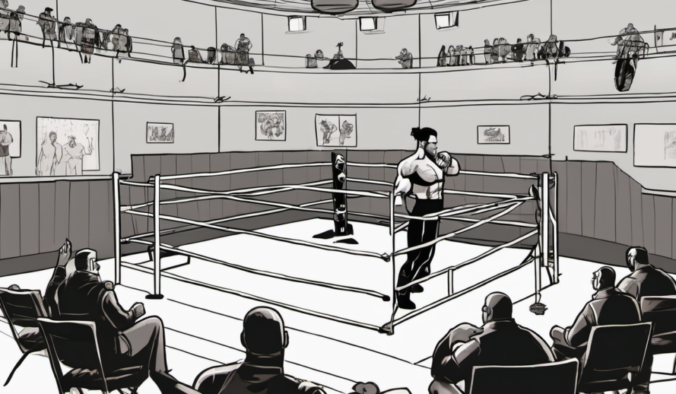Cody Rhodes on Why WWE Producers Still Matter — AI-generated editorial illustration