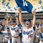 Dodgers Secure Fifth Straight NL West Title, 13th in 14 Years — AI-generated editorial illustration