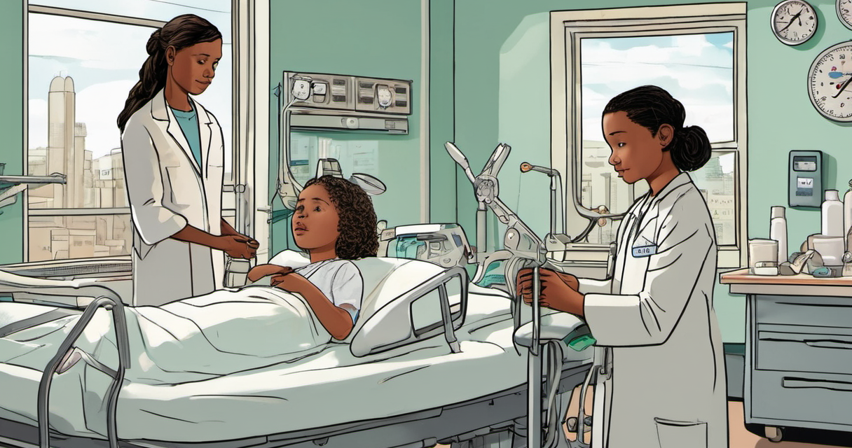 Twin Sisters Face Each Other After 24‑Hour Separation Surgery — AI-generated editorial illustration