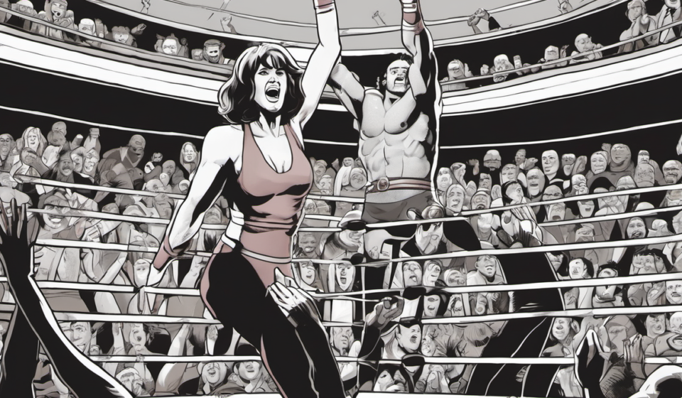 Pro Wrestling Thunder Vision Episode 2: Leela Feist vs. ‘The Hidden Gem’ Mika — AI-generated editorial illustration