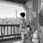 A Kid’s Run‑Away Attempt Highlights the Reality of the World — AI-generated editorial illustration