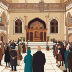 Michigan Synagogue Reopens Six Months After Terrorist Attack — AI-generated editorial illustration