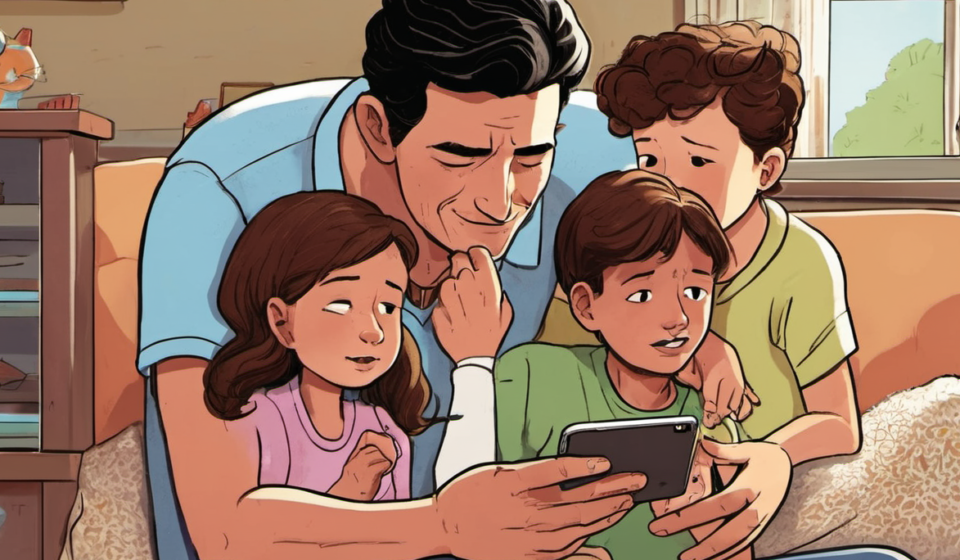 Patrick Clancy Keeps Family Ties Strong by Talking to His Kids — AI-generated editorial illustration