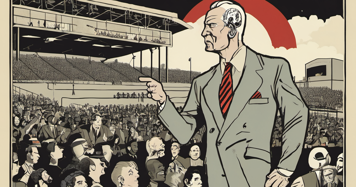 Mike Huckabee Accuses Macklemore of Antisemitism Over Hamas Support — AI-generated editorial illustration